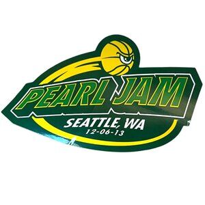 MINT Pearl Jam Seattle, Washington, December 6, 2013 Sticker